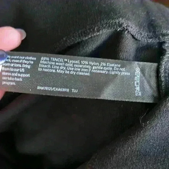 Eileen Fisher Black stretch pants size XL - Picture 5 of 5